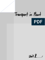 Unit 8. Transport in Plant Syllabus Notes