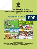 Formation - Promotion of 10,000 FPOs Scheme Operational Guidelines in English