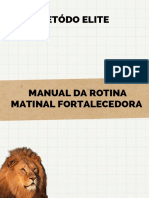 Manual da rotina matinal fortalecedora