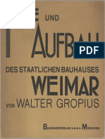 Gropius Walter Idee Und Aufbau Des Staatlichen Bauhauses Weimar 1923
