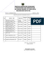 REKAP VAKSIN GTK SDN 23 Limo Koto