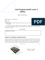 Computerized Control Partial Exam 1 (18%) : Kjartan Halvorsen