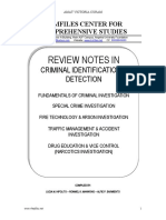 Crime Detection Compilation Notes