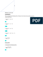 Basic Calculus Module 2