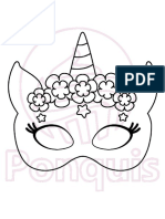Molde de Mascara de Unicornio para Ninas Descarga Gratuita en PDF Osp