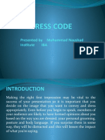 Dress Code: Presented by Muhammad Naushad Institute IBA