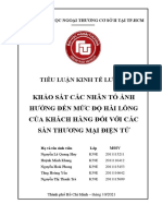 TIỂU LUẬN KINH TẾ LƯỢNG