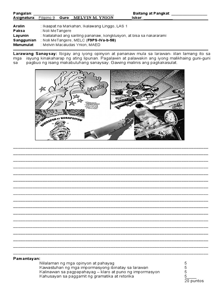 Filipino 9 Week 2 Pdf