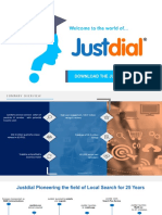 The Justdial App Now: Text Here Text Here Text Here