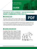 Course Guide ENGL 111 Basic Communication Skills