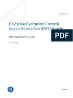 GEI-100772-EX2100e Excitation Control System IO Interface (ESYS) Module Instruction Guide