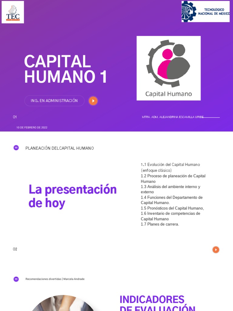 Capital Humano 1 | PDF | Gestión de recursos humanos | Planificación