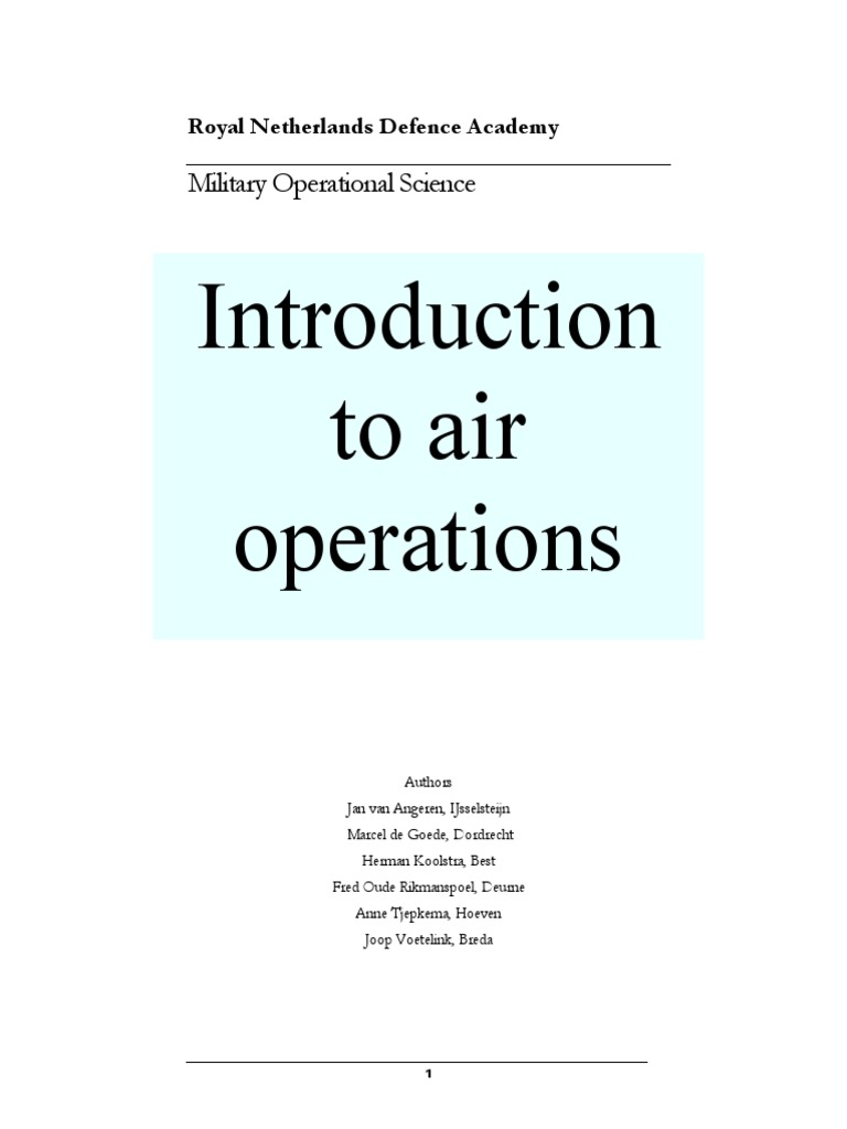 Air Operations: Evolution and Physics | PDF | Radar | Aerial Warfare