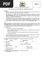 TVET Application Form for Diploma 2025/26 | PDF | Vocational Education ...