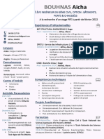 Curriculum Vitae BOUHNAS Aicha