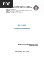 Tarea Sociedad de Emprendimiento