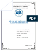 (Bài Thi Kết Thúc Môn Học Marketing Trong Kinh Doanh)