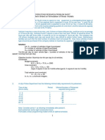 Operations Research Problem Sheet Linear Programming Models