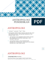 Konsep Antropologi Pendidikan