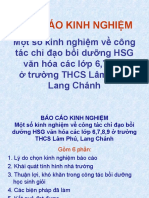 Một Số Kinh Nghiệm Về Công Tác Chỉ Đạo Bồi Dưỡng HSG Văn Hóa Các Lớp 6,7,8,9 Ở Trường THCS Lâm Phú, Lang Chánh