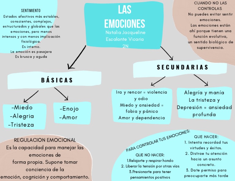 Mapa Conceptual de las Emociones | PDF | Las emociones | Sicología