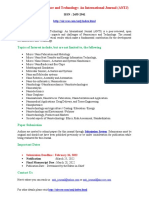 Advanced Nanoscience and Technology an International Journal ANTJ