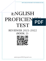 English Proficiency Test: REVIEWER 2021-2022 (BOOK 2)
