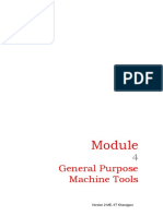 General Purpose Machine Tools: Version 2 ME, IIT Kharagpur