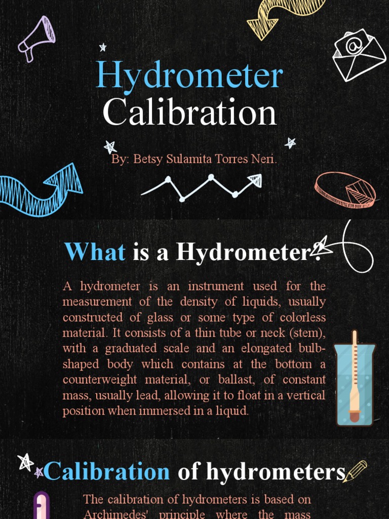 Hydrometer Calibration PDF Density Weighing Scale