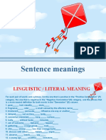 Sentence meanings and semantic roles