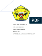 Nama: Erisa Gita Corneliya NIM: PO 62.20.1.19.011 Prodi: Diii Keperawatan Reguler: Xxii A Supervisor: Dr. Nang Randu Utama, SPD, Ma