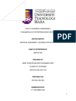 Faculty Business & Management Fundamentals of Entrepreneurship (Ent300)