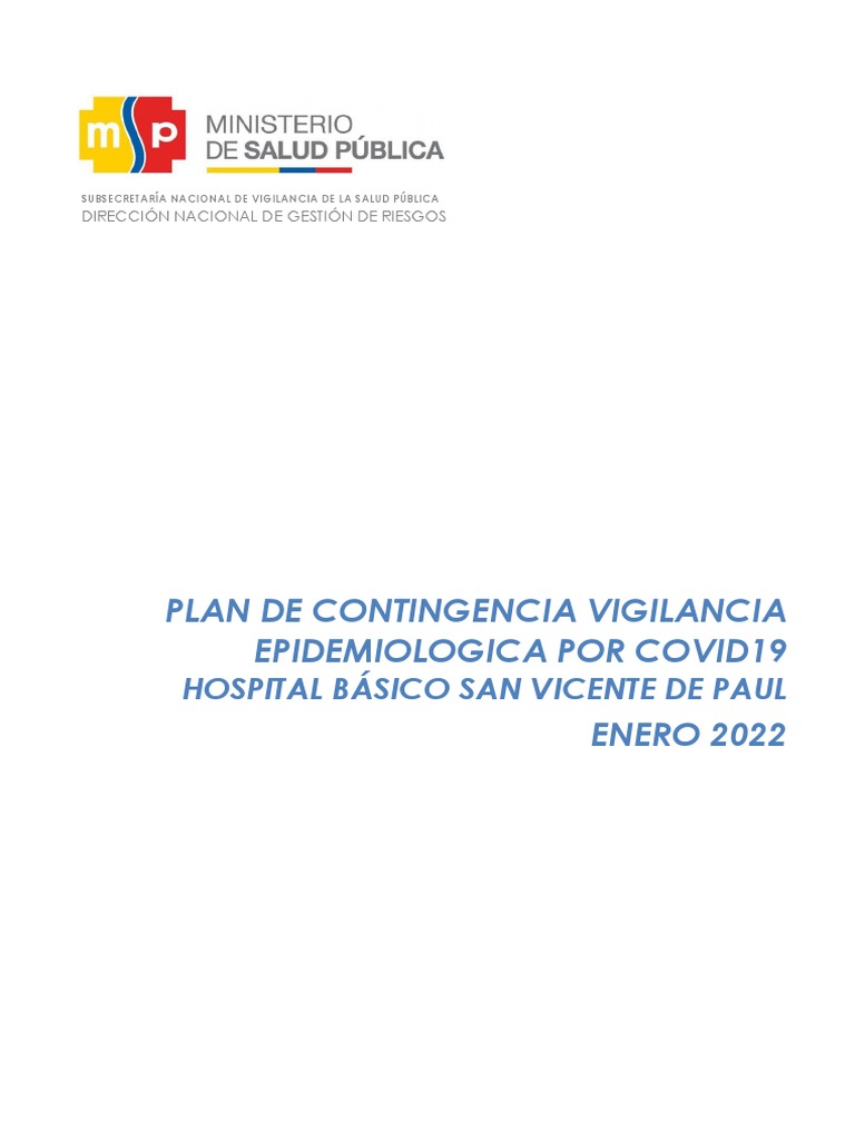 Plan de Contingencia COVID-19 Ómicron 2022 | PDF | Hospital | Salud pública