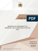 Projet de Performance: Ministere de L'Equipement, Du Transport, de La Logistique Et de L'Eau - EAU