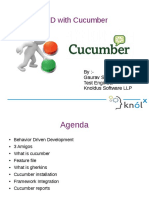 BDD With Cucumber: By:-Gaurav Shukla Test Engineer Knoldus Software LLP