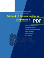 Actividad 1.1 Diferentes Estilos de Programación