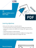 Using Sars-Cov-2 RDT Data