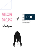 Welcome To Class!