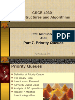 CSCE 4930 Data Structures and Algorithms: Part 7. Priority Queues