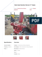 Vendaxo - For Sale Used Gardner Denver 6 - Triplex HDD Mud Pump