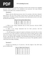 CPU-scheduling Exercises Exercises 1