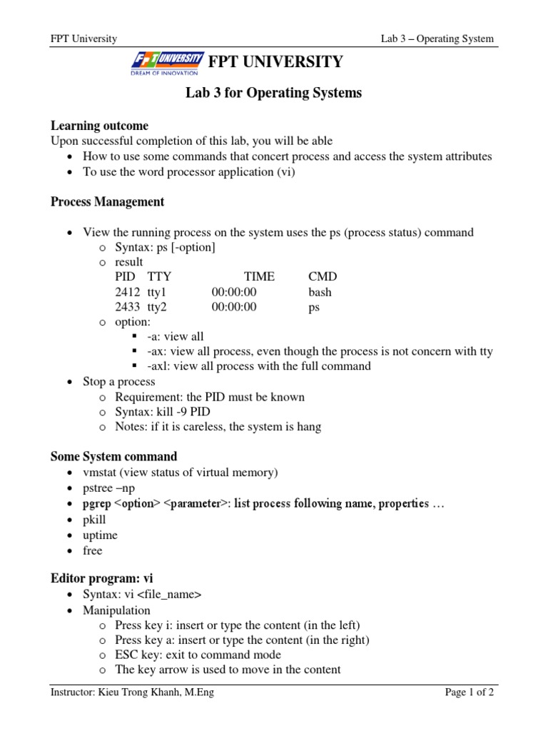 Operating System Lab 3 Guide | PDF | Computer File | Microsoft Windows