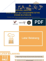 Proposal Pelatihan & Uji Kompetensi Food Handler