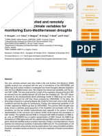 Suitability of Modelled and Remotely Sensed Essential Climate Variables For Monitoring Euro Mediterranean Droughts