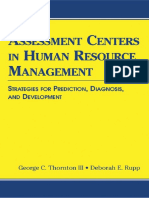 Assessment Centers in Human Resource Management