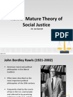 Rawls' Mature Theory of Social Justice: - Dr. Jan Garrett
