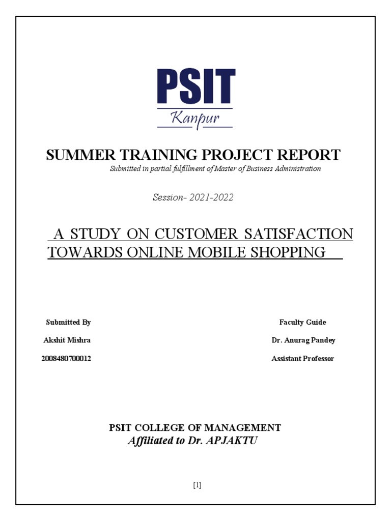 Customer Satisfaction in Online Shopping | PDF | Online Shopping | E ...