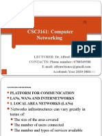 CSC3161 Networking Lecture