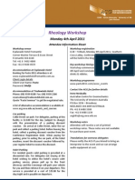 1103 Rheology Workshop Information