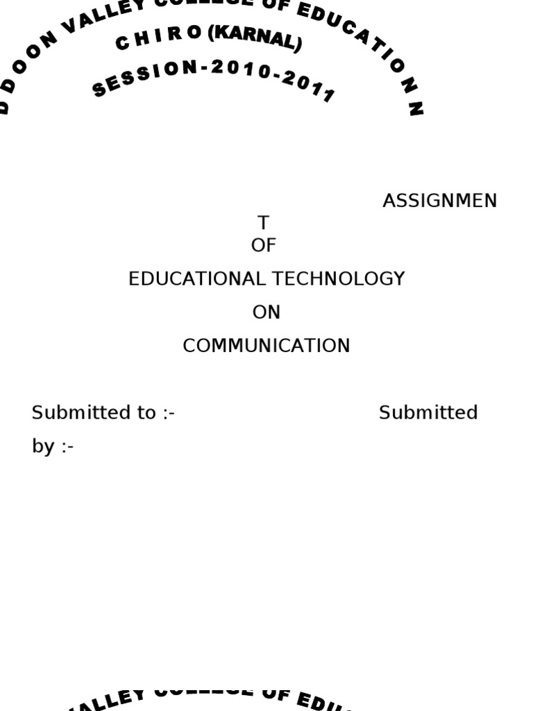 Educational Technology and Psychology Assignments | PDF